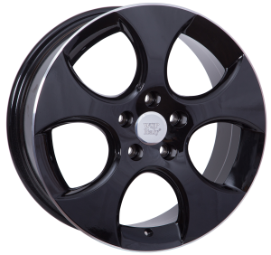 Informacin de VW W444, GLOSSY BLACK LIP POLISHED, 5X112, 18 x 7.5"